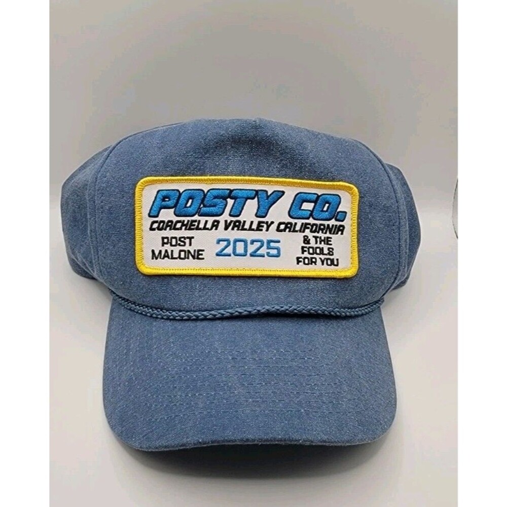 Cobra Post Malone Posty Co. Coachella 2025 Denim Hat